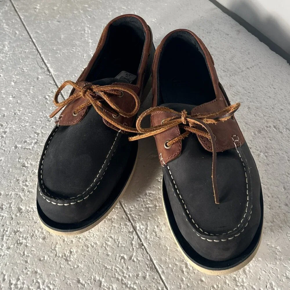 Clarks SZ10 Mens Deck Boat Shoe Leather Wardrobe Staple Preppy Academia Old $